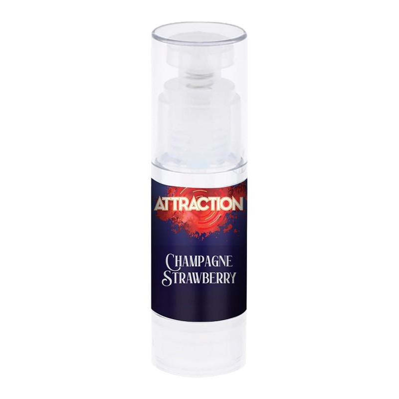 LUBRICANT ATTRACTION CHAMPAGNE STRAWBERRY 50 ML